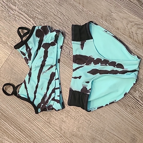 Justice Stylish Tie-Dye Bikini Set Size Small 6/7 - Picture 5 of 10